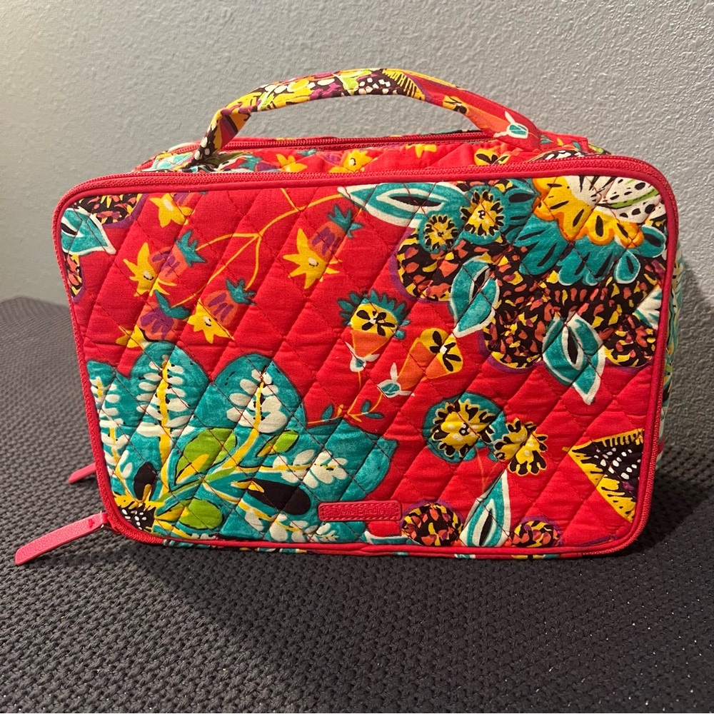 Vera Bradley Makeup Bag Cosmetic Case Double Compartment